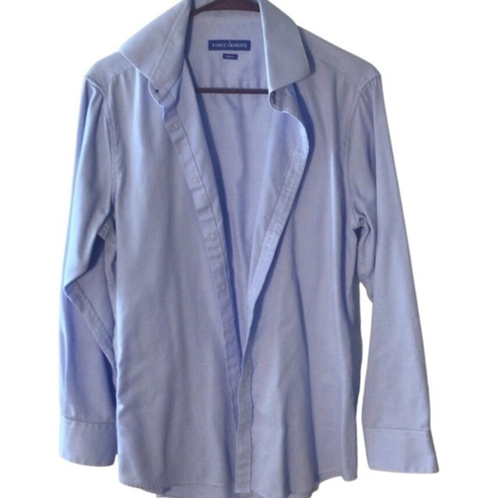 Vince Camuto Light Blue Men's Casual Button-Down Shirt